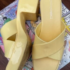 Yellow Platform Sandals/ Jefferey Campbell